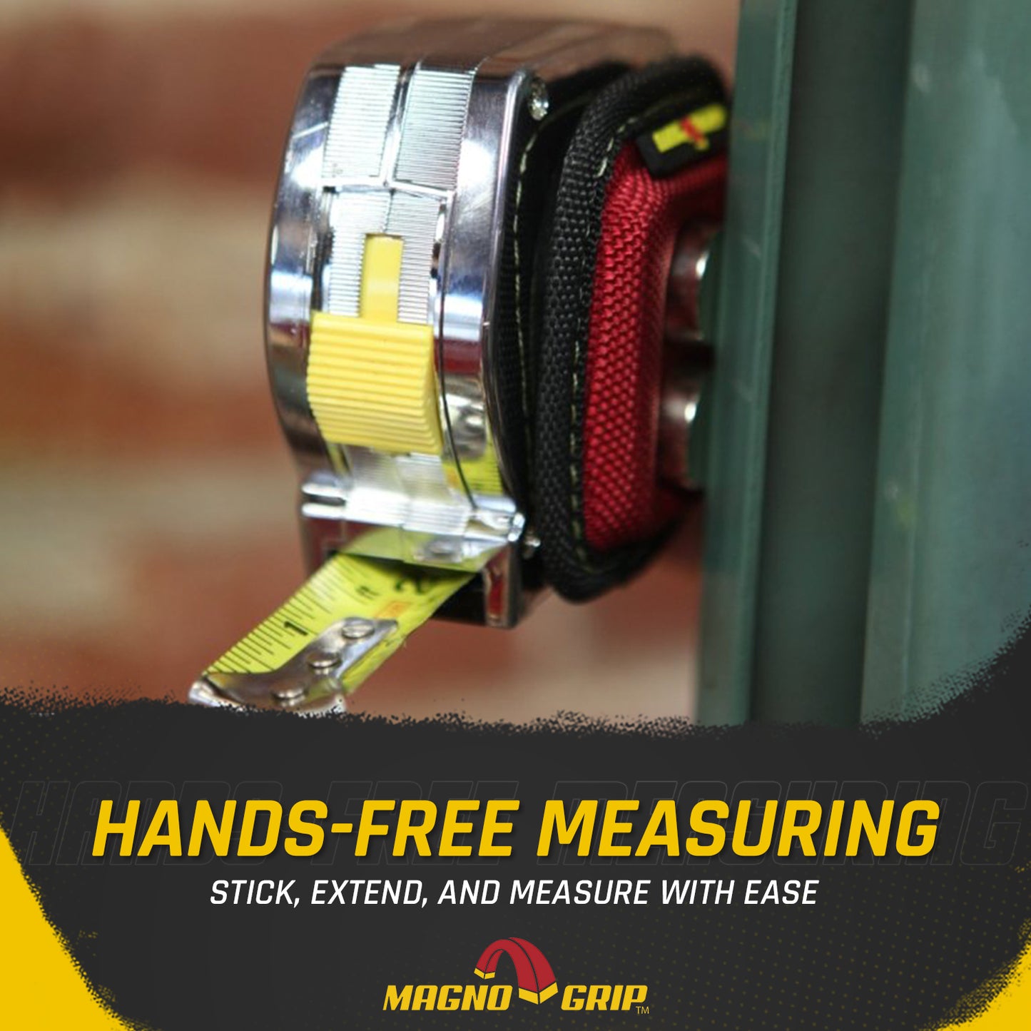 MagnoGrip Quick Snap Magnetic Tape Measure Holder - Red Ballistic