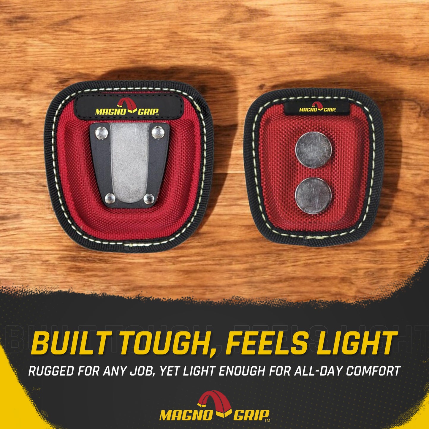 MagnoGrip Quick Snap Magnetic Tape Measure Holder - Red Ballistic