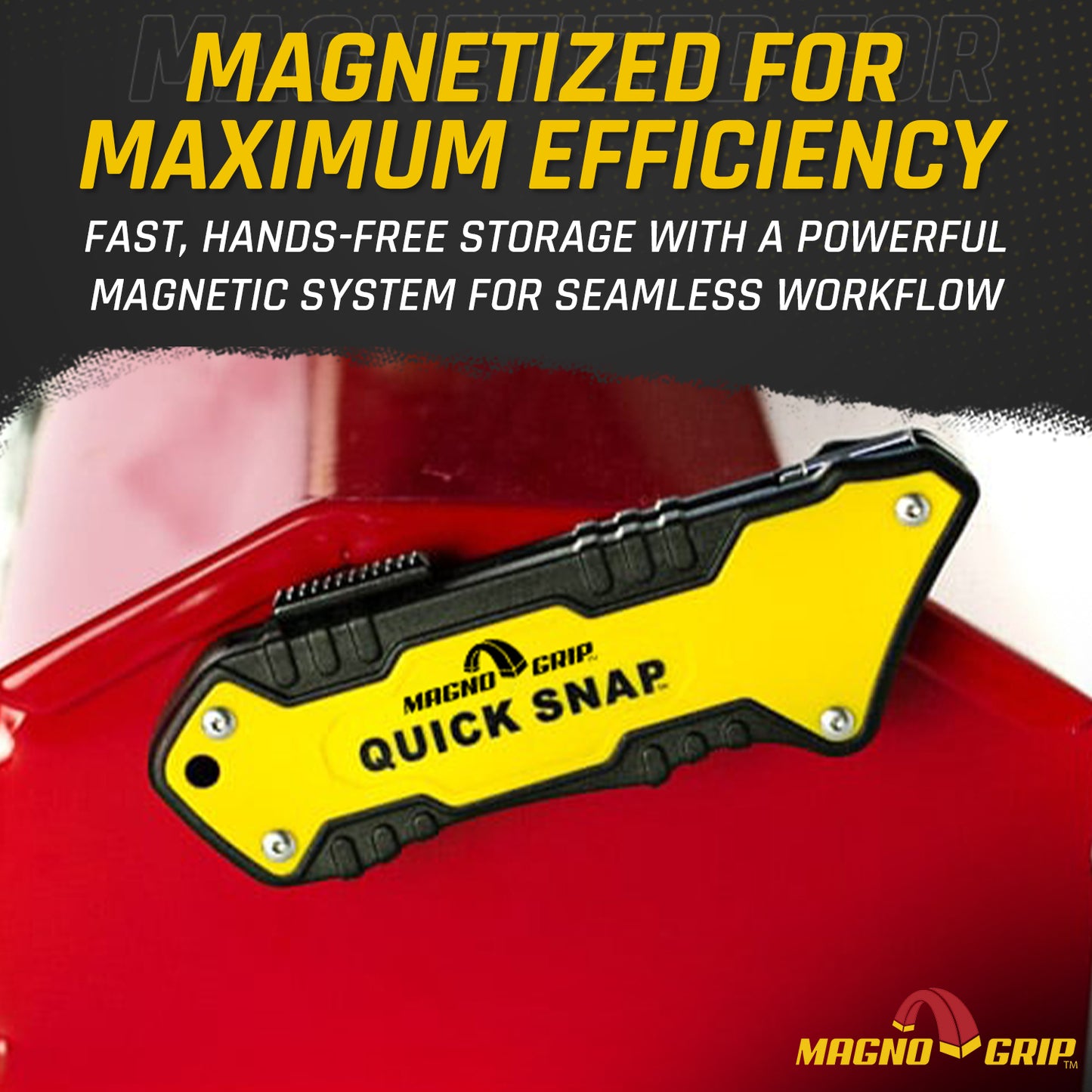 MagnoGrip Quick Snap Magnetic Slide Utility Knife with Universal Holder