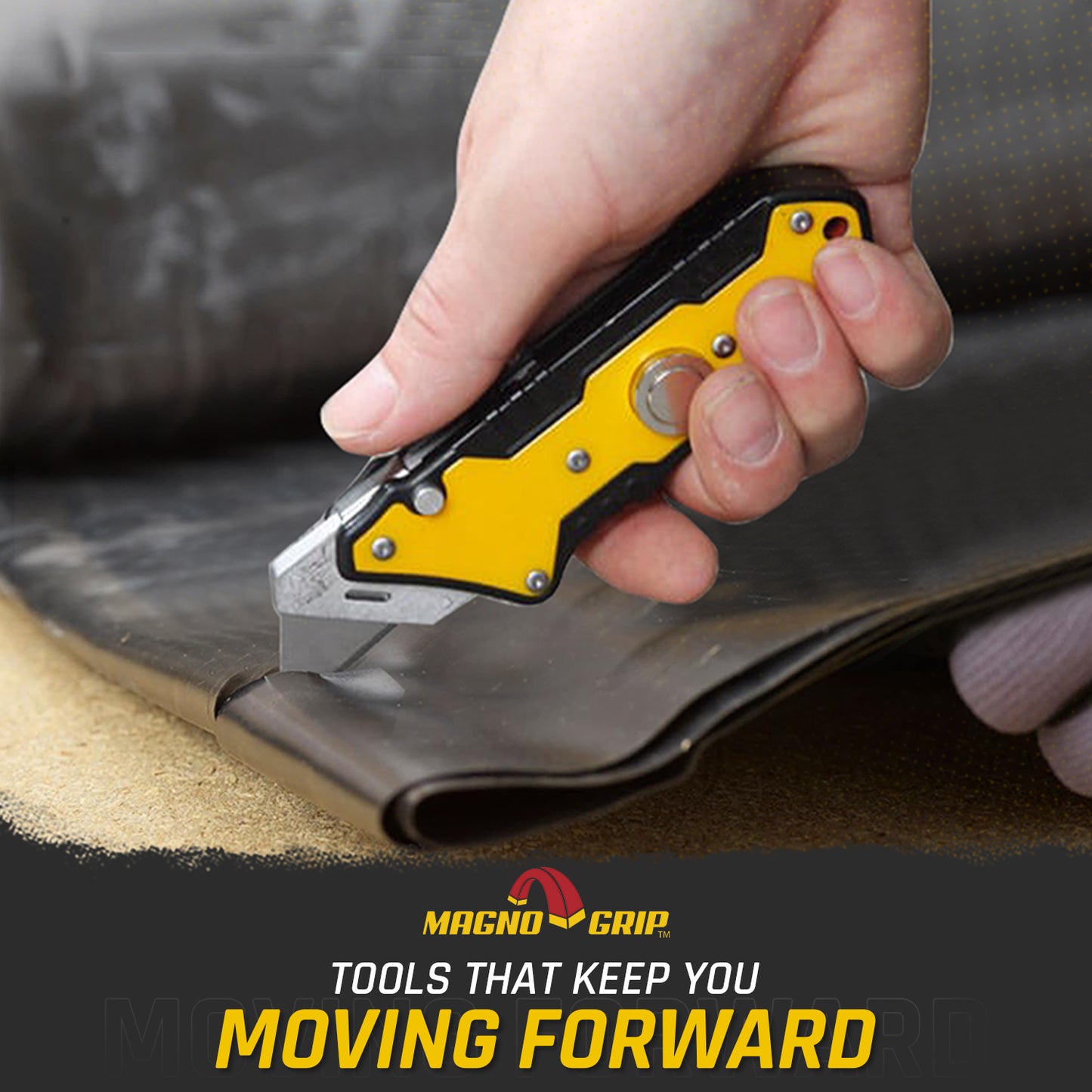 MagnoGrip Quick Snap Magnetic Slide Utility Knife with Universal Holder
