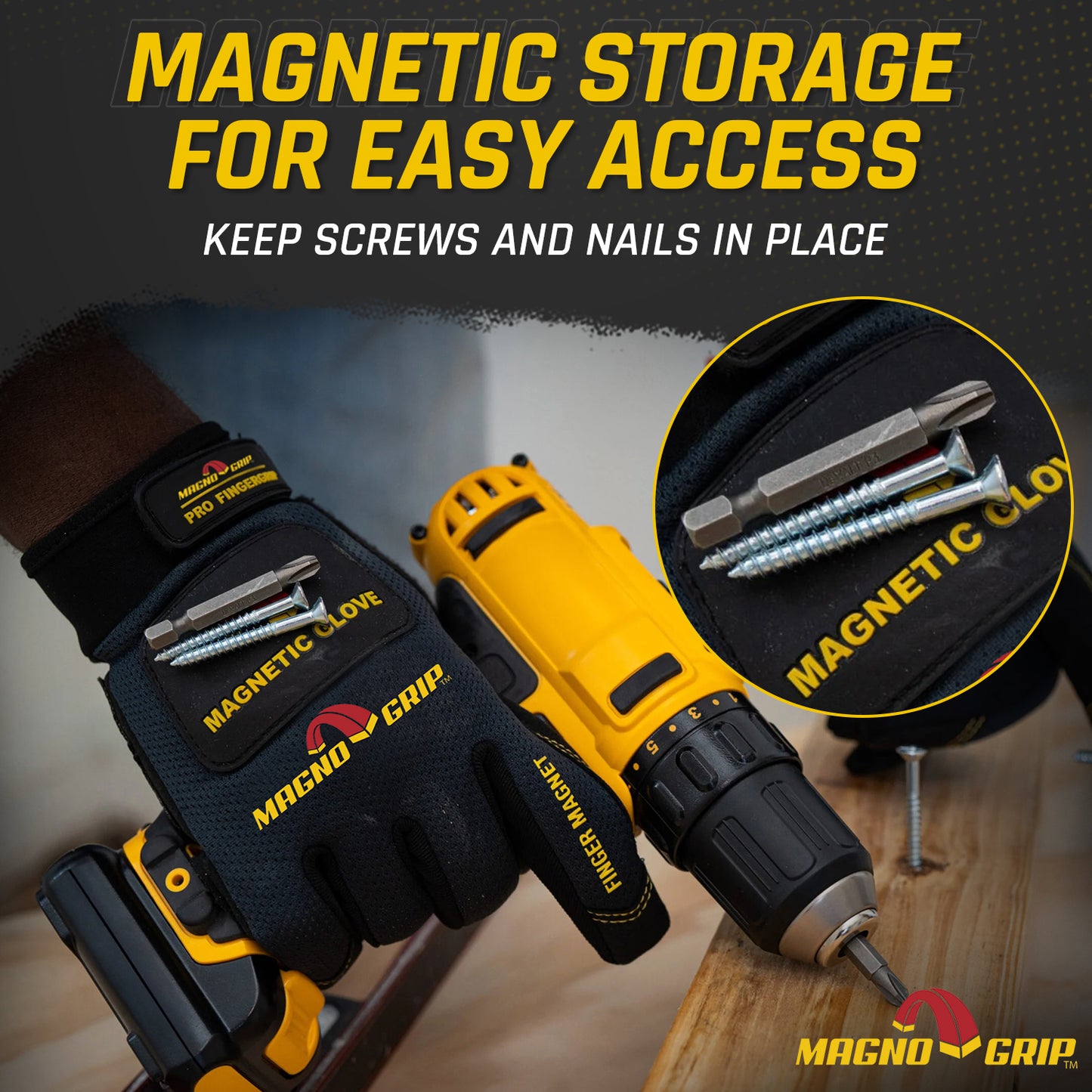 MagnoGrip Pro FingerGrip Magnetic Glove