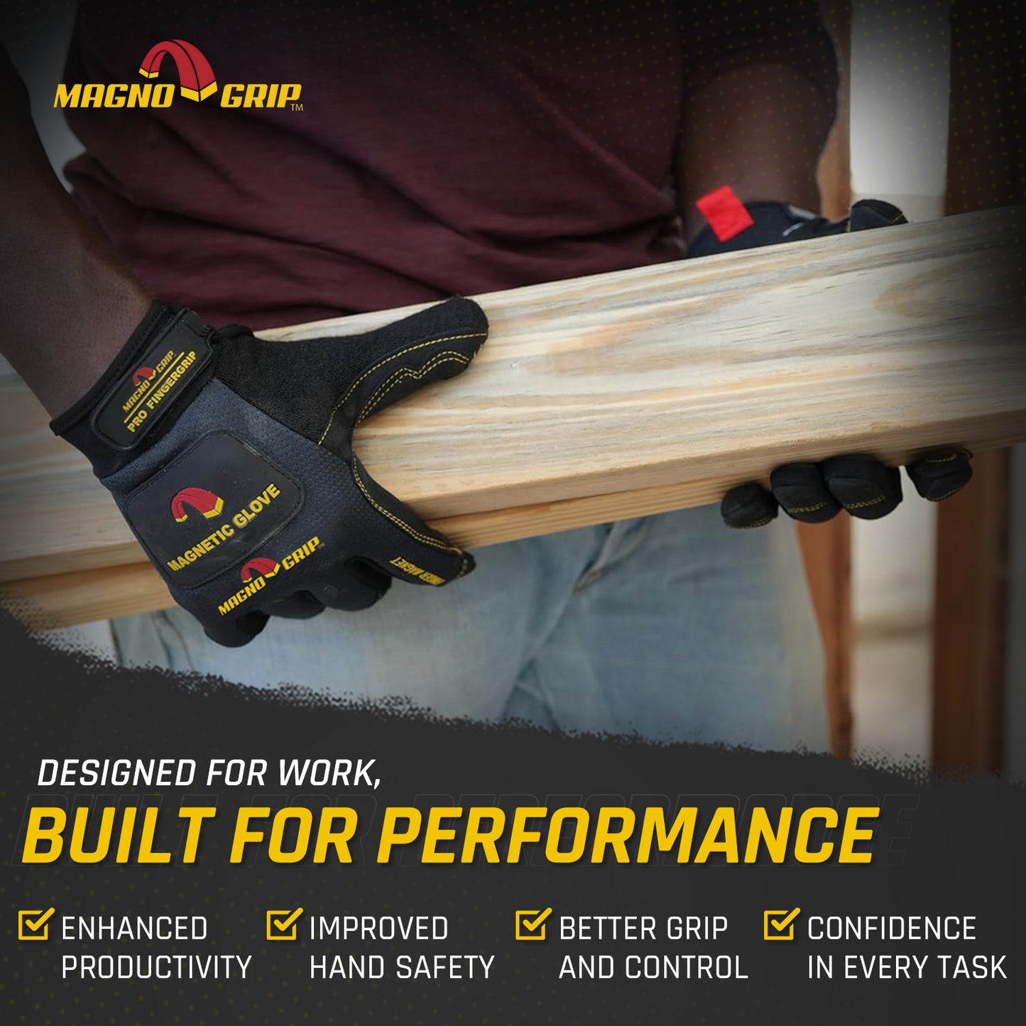 MagnoGrip Pro FingerGrip Magnetic Glove