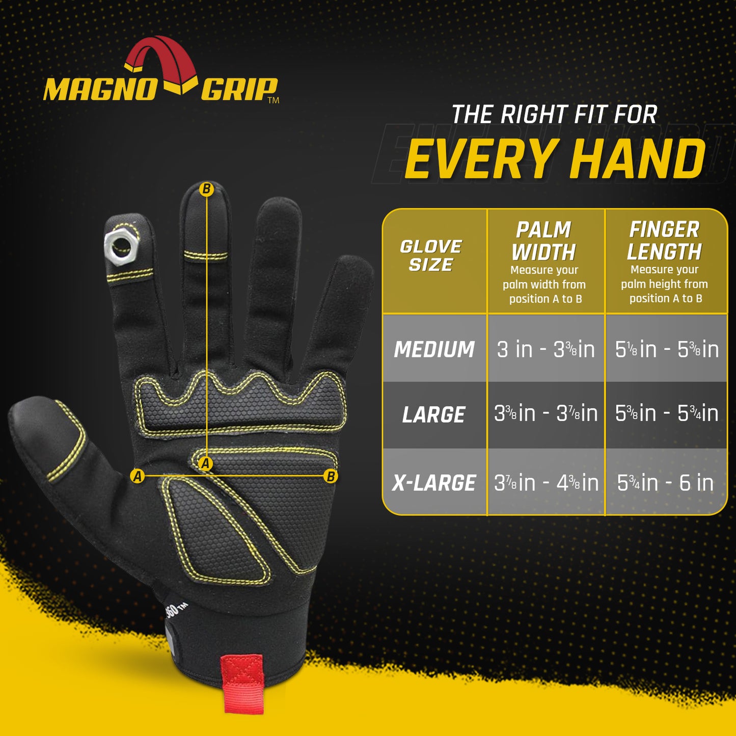 MagnoGrip Pro FingerGrip Magnetic Glove