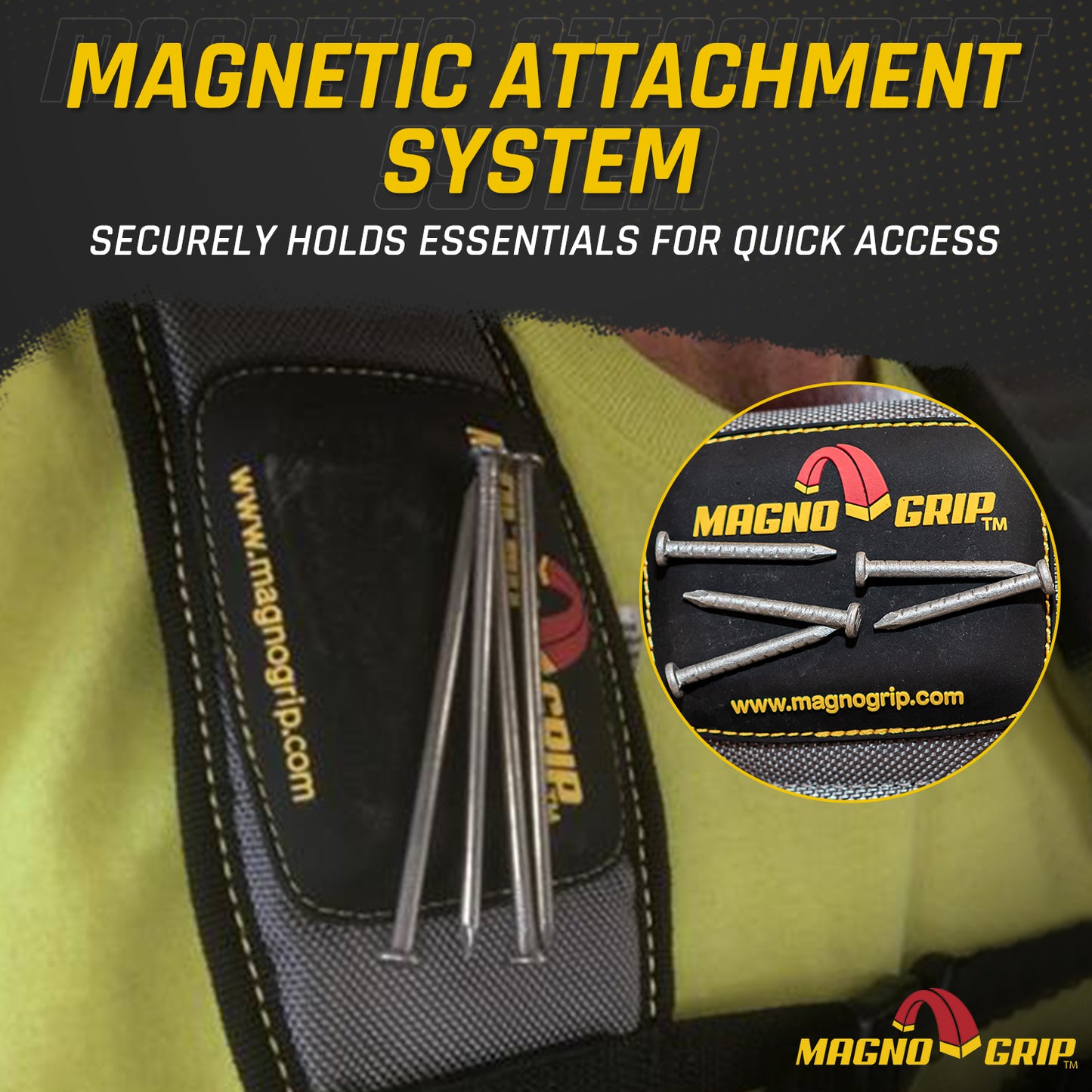 MagnoGrip Pro Suspenders with Smart Phone Pouch