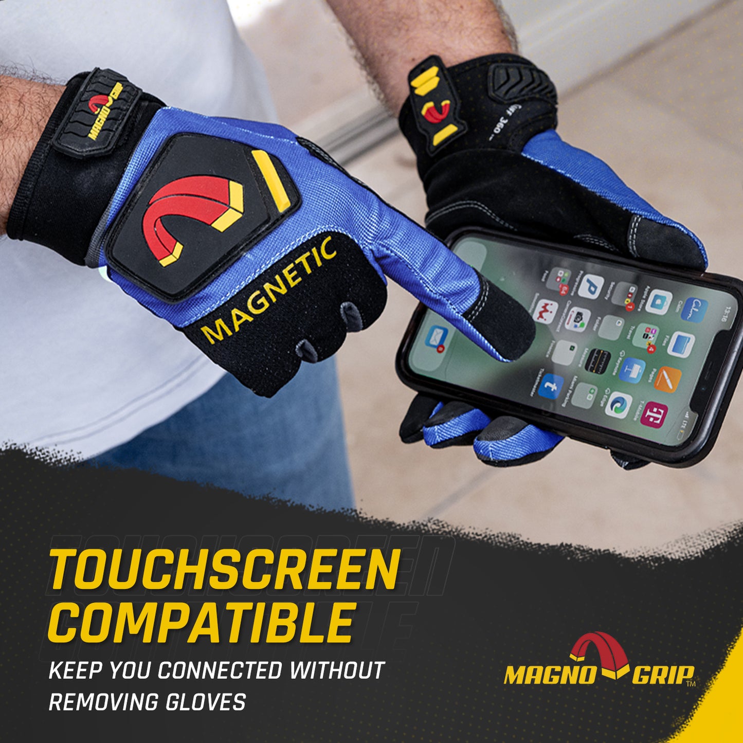 MagnoGrip Pro Performance Magnetic Glove - Blue