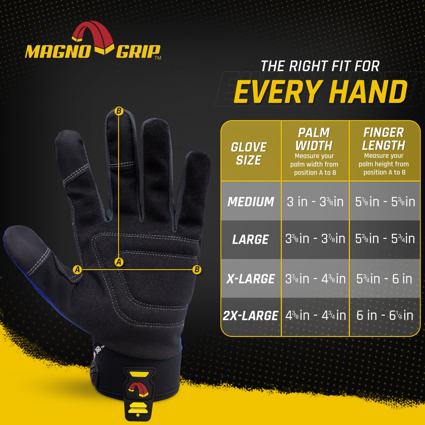 MagnoGrip Pro Performance Magnetic Glove - Blue