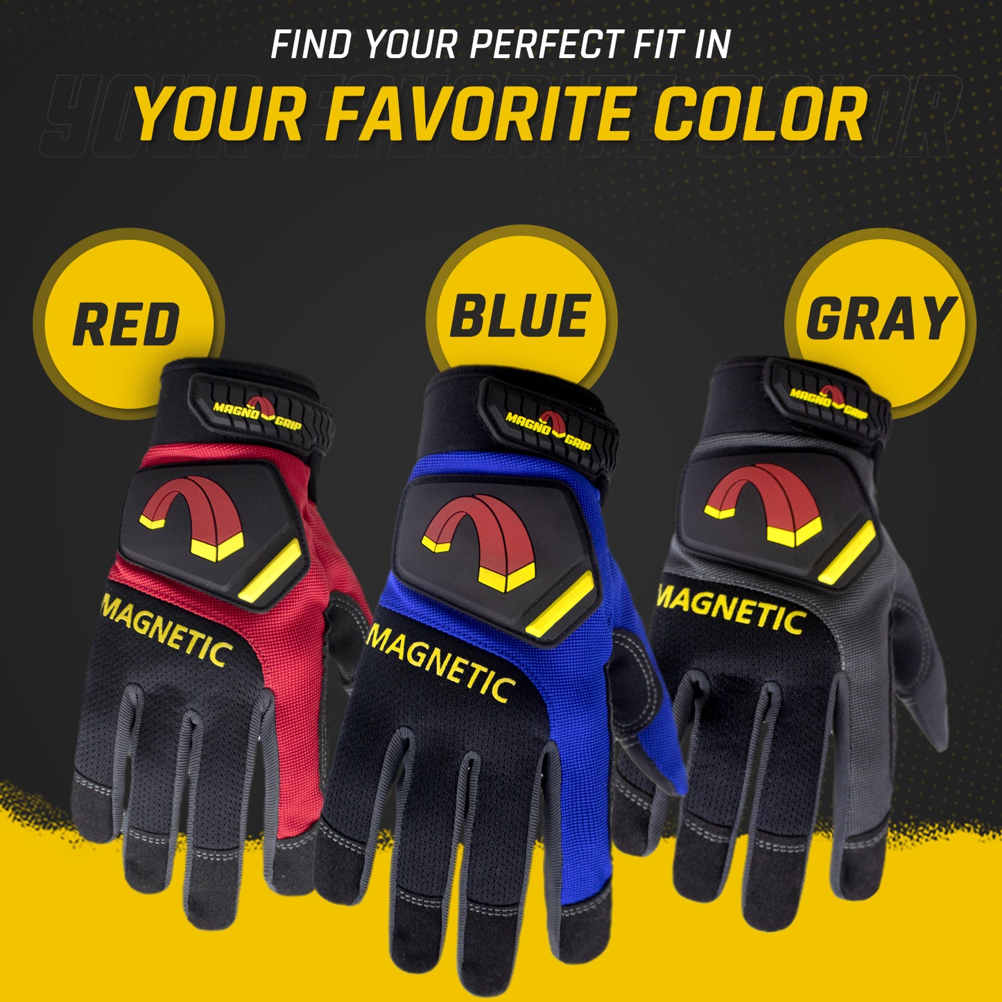 MagnoGrip Pro Performance Magnetic Glove - Blue