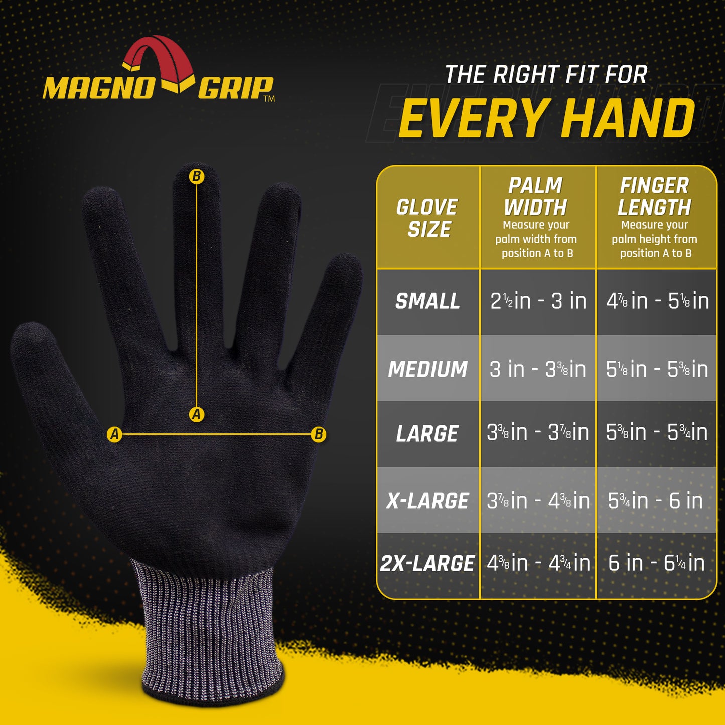MagnoGrip Level 5 Impact Cut Resistant Magnetic Glove