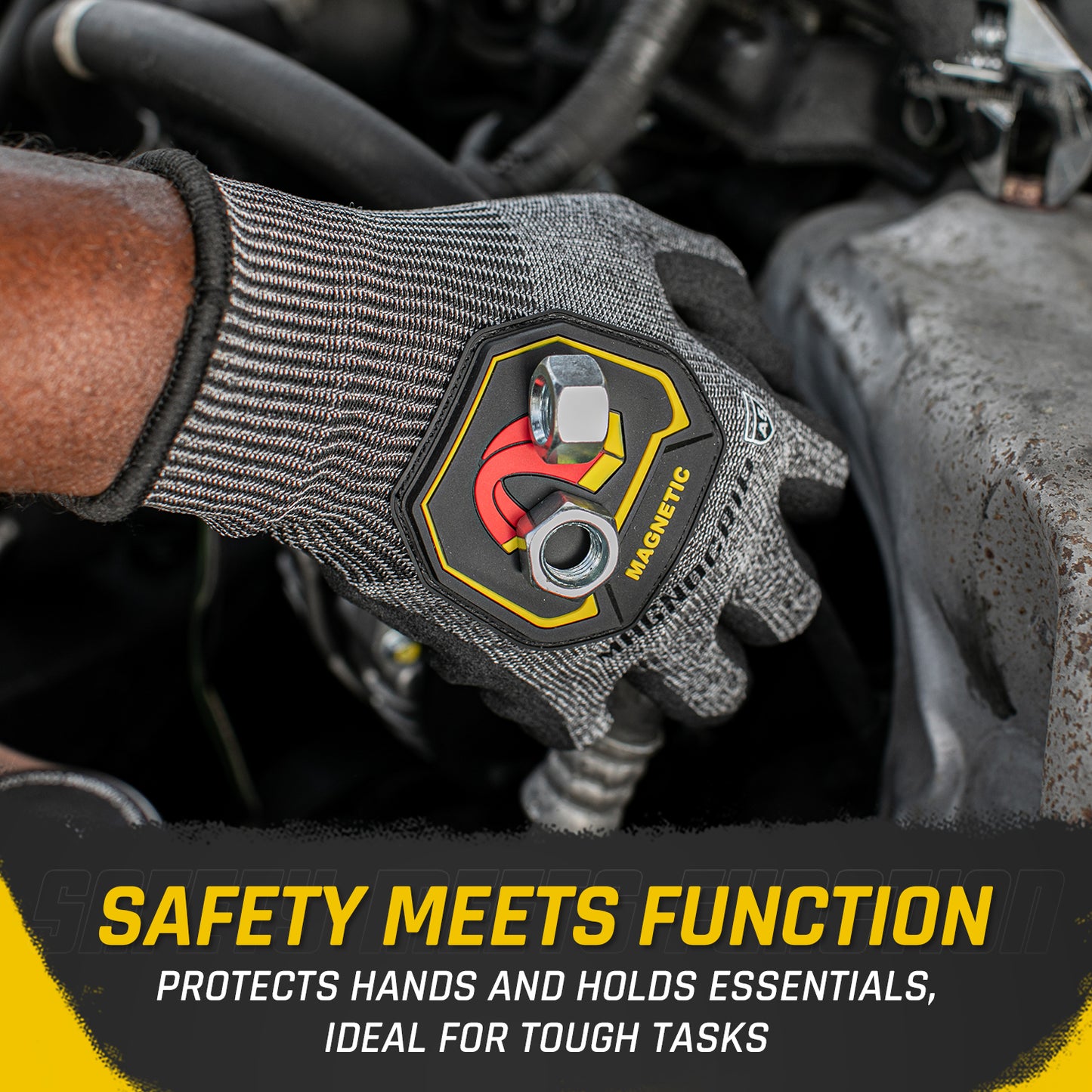 MagnoGrip Level 5 Impact Cut Resistant Magnetic Glove
