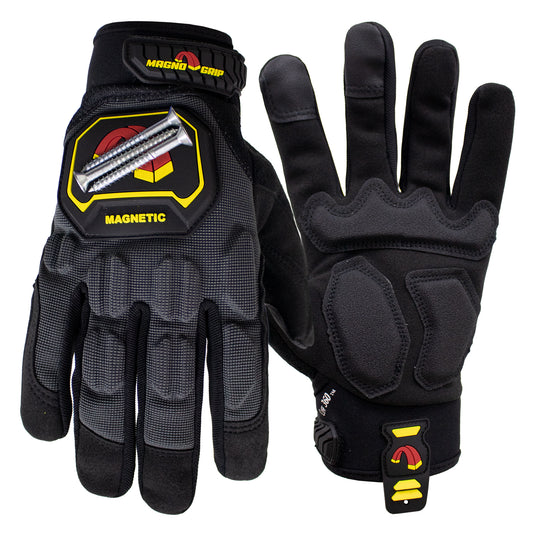 MagnoGrip Pro Impact Magnetic Glove - Platinum Gray