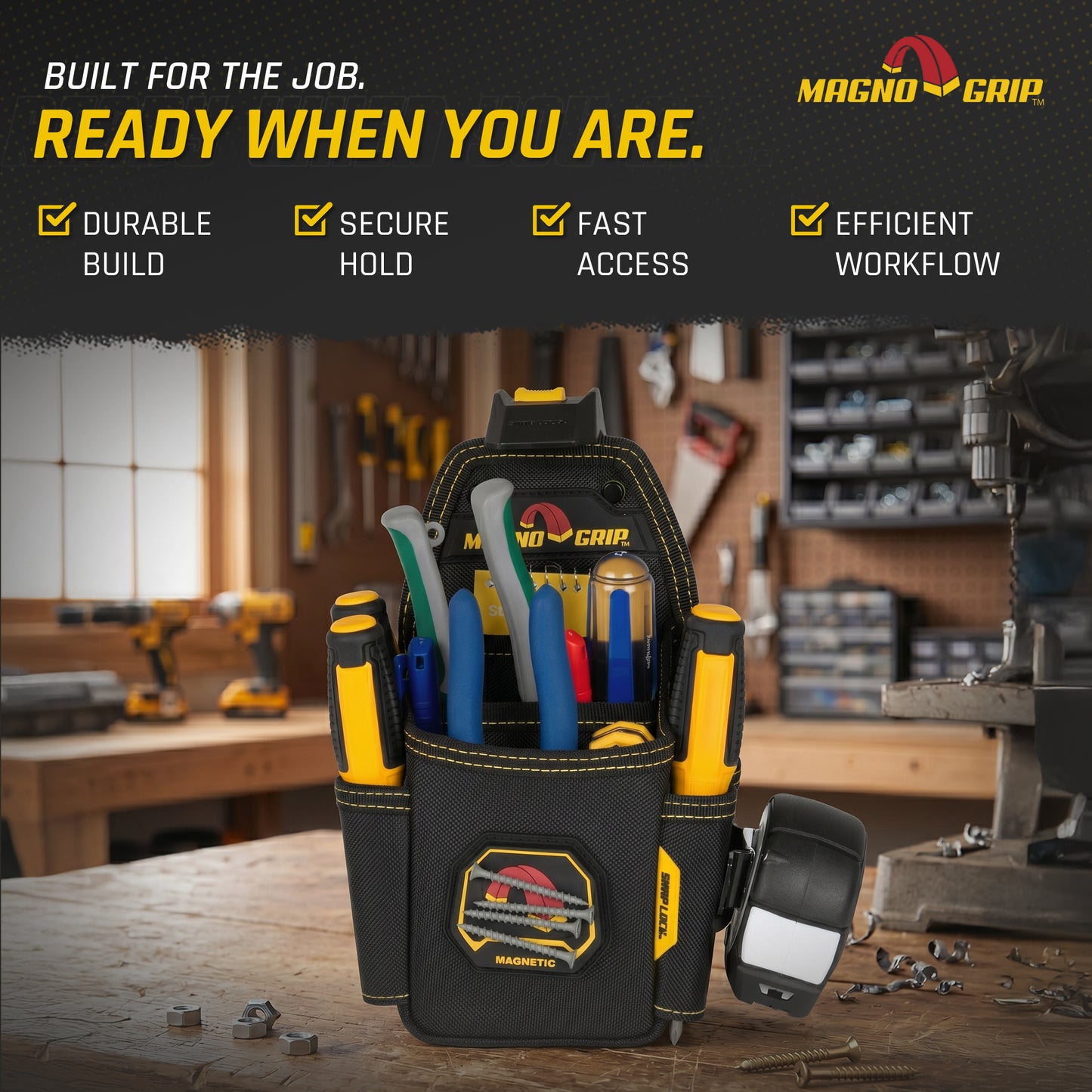 MagnoGrip Snap Lock Utility Pouch