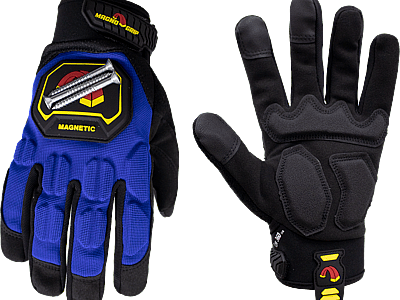 MagnoGrip Pro Impact Glove with Magnetic Storage in color Blue