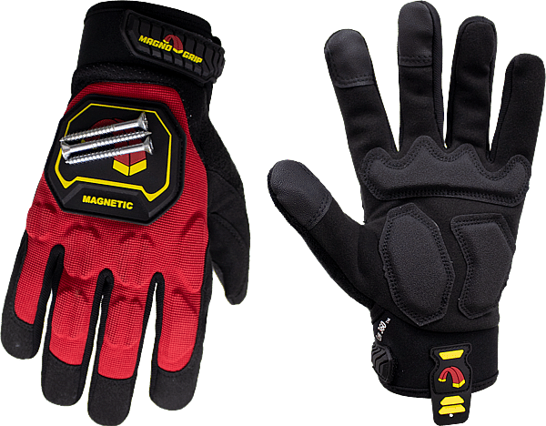 Pro Impact Magnetic Glove Red Color