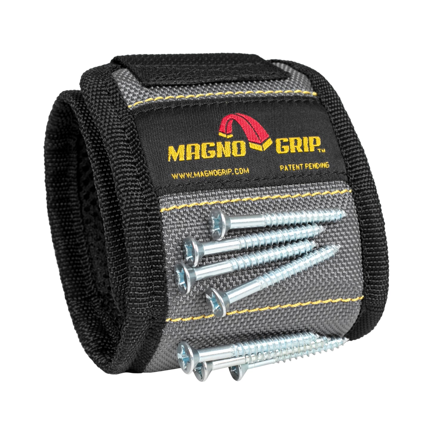 MagnoGrip Magnetic Wristband - Platinum Gray