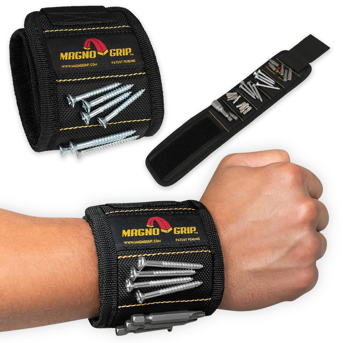 MagnoGrip Magnetic Wristband - Black