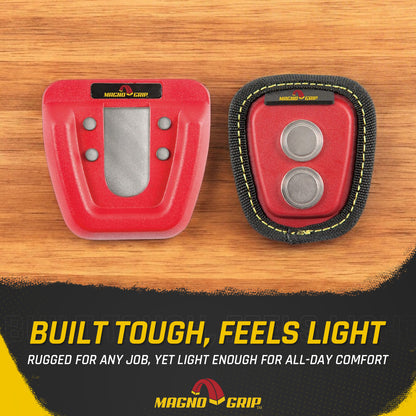 MagnoGrip Quick Snap Magnetic Tape Measure Holder - Red