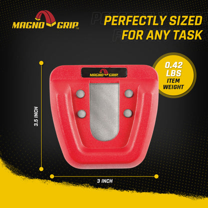 MagnoGrip Quick Snap Magnetic Tape Measure Holder - Red