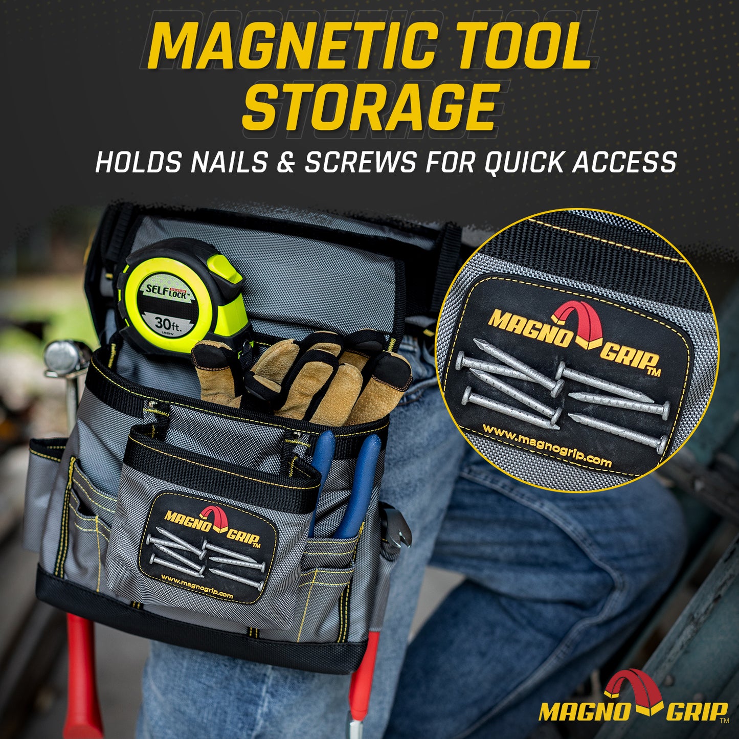 MagnoGrip 20-Pocket Builder's Tool Rig