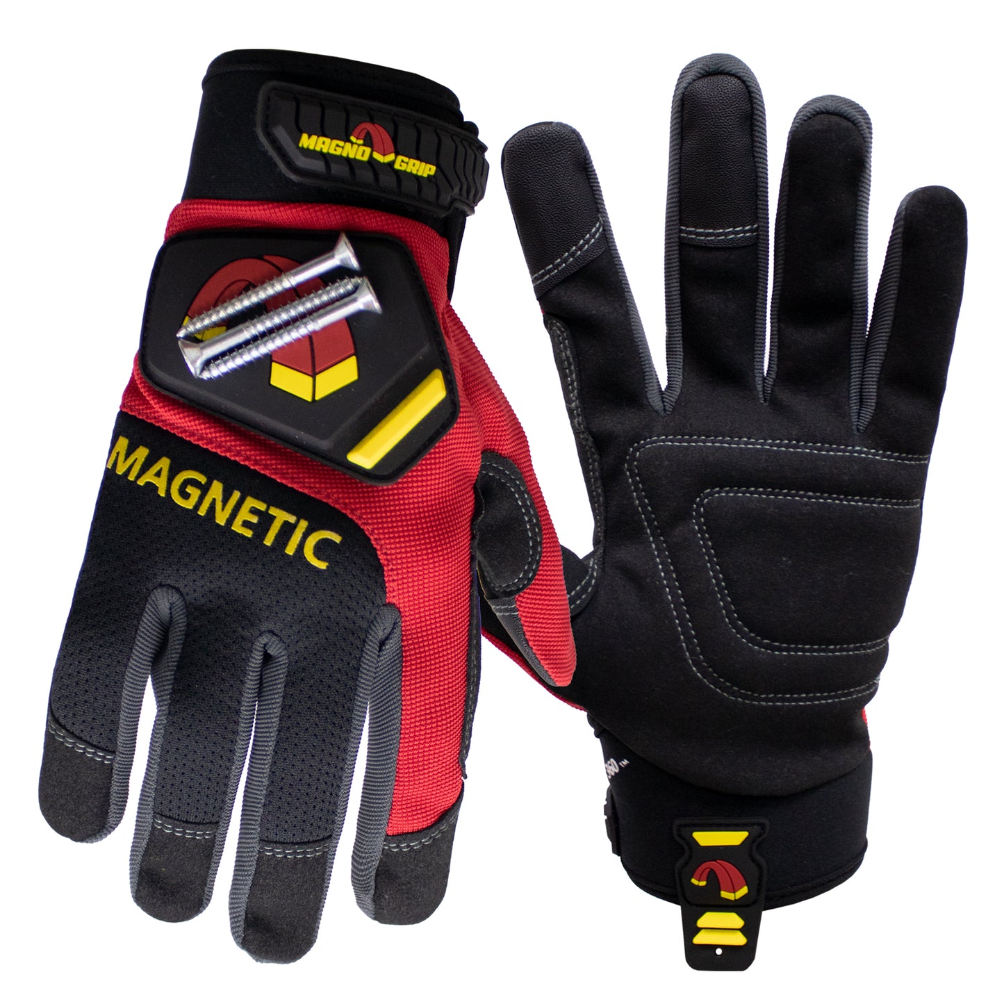 MagnoGrip Pro Performance Magnetic Glove - Red