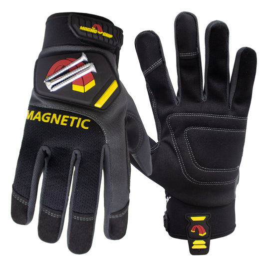 MagnoGrip Pro Performance Magnetic Glove - Platinum Gray