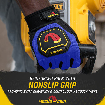 MagnoGrip Pro Impact Magnetic Glove - Blue