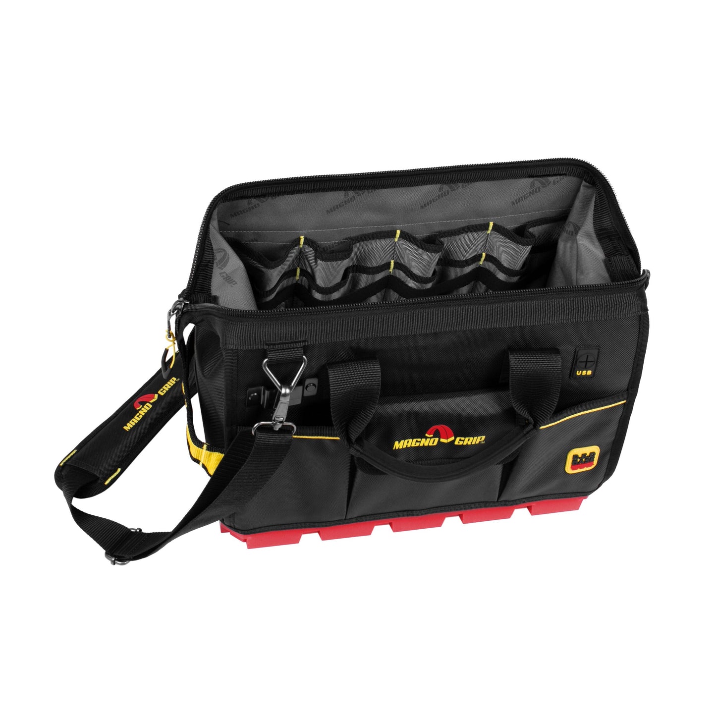 MagnoGrip RED Base 16" Pro Large Mouth Tool Bag