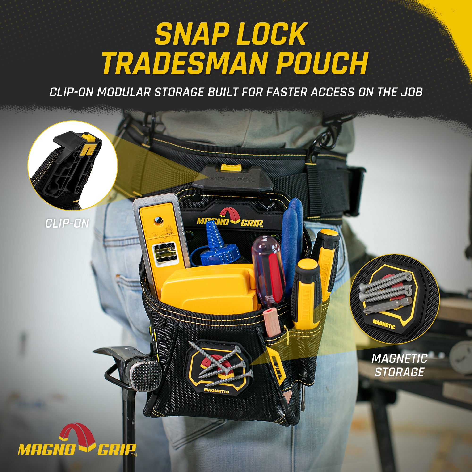 MagnoGrip Snap Lock Tradesman Pouch