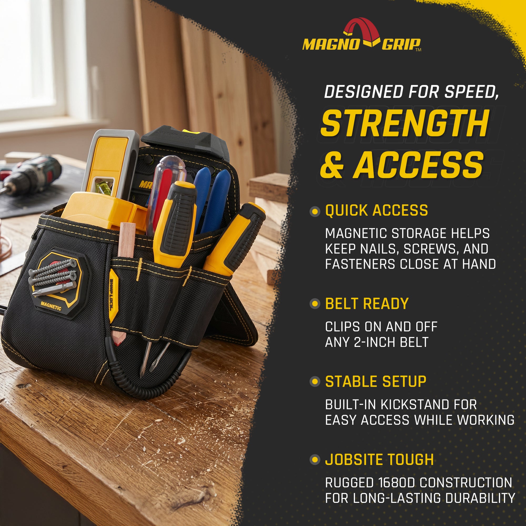 MagnoGrip Snap Lock Tradesman Pouch
