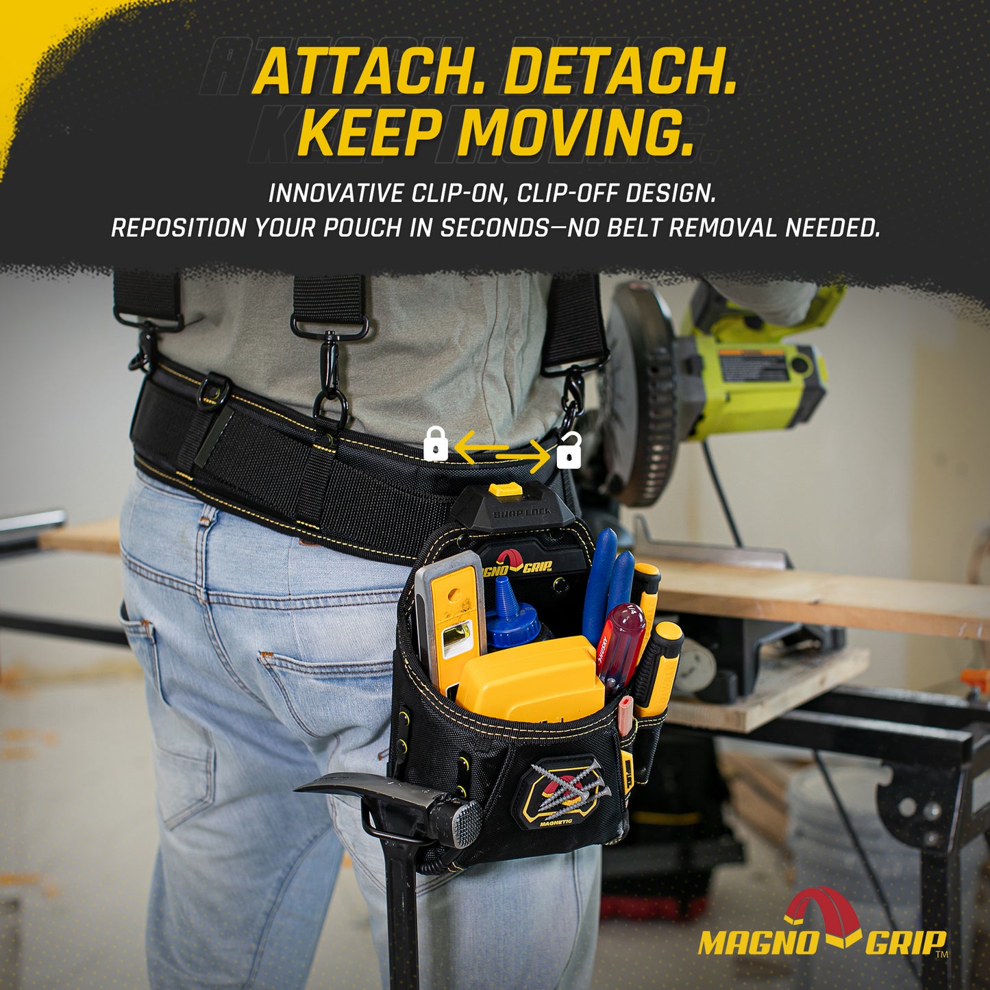 MagnoGrip Snap Lock Tradesman Pouch