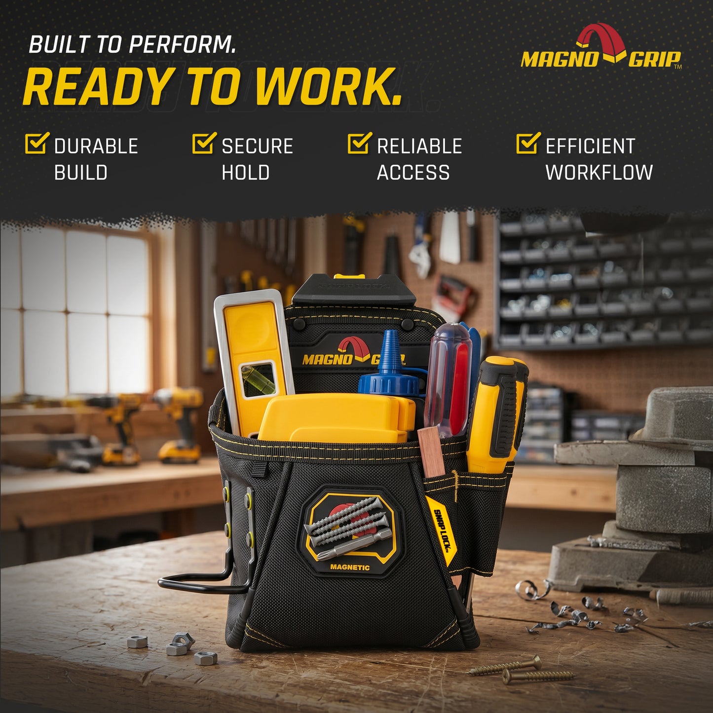 MagnoGrip Snap Lock Tradesman Pouch