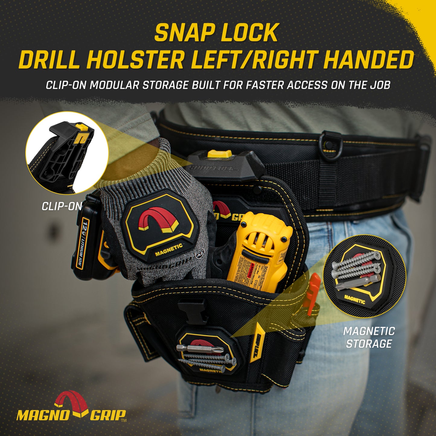 MagnoGrip Snap Lock Drill Holster Left/Right Handed