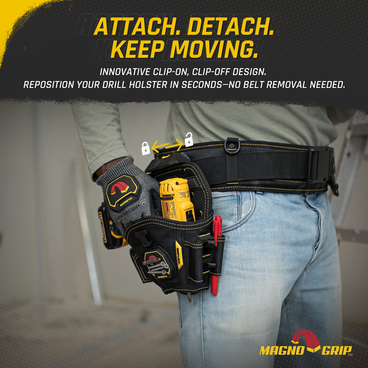 MagnoGrip Snap Lock Drill Holster Left/Right Handed