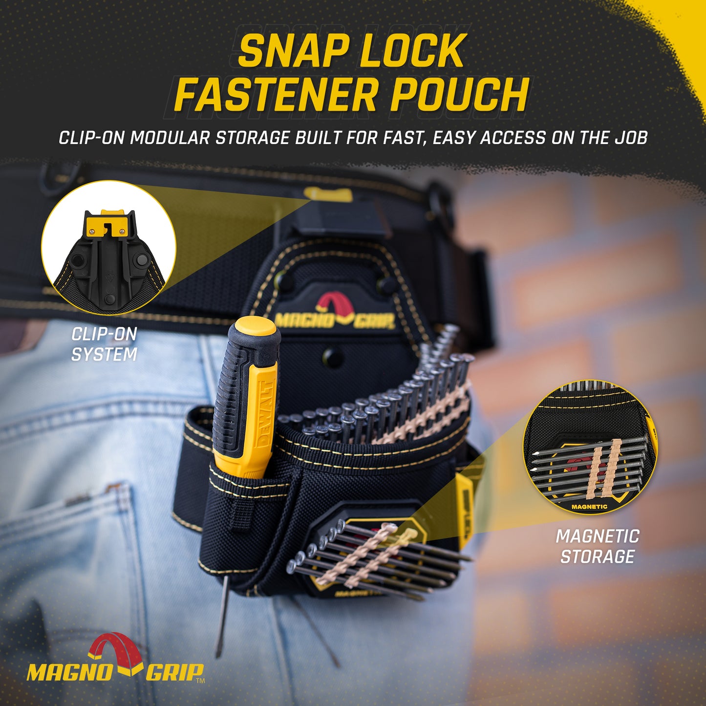 MagnoGrip Snap Lock Fastener Pouch