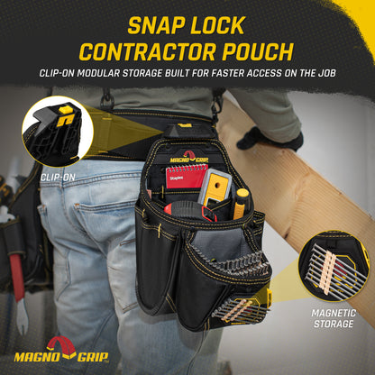 MagnoGrip Snap Lock Contractor Pouch