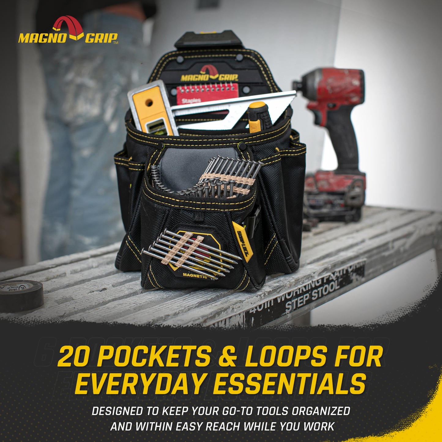 MagnoGrip Snap Lock Contractor Pouch