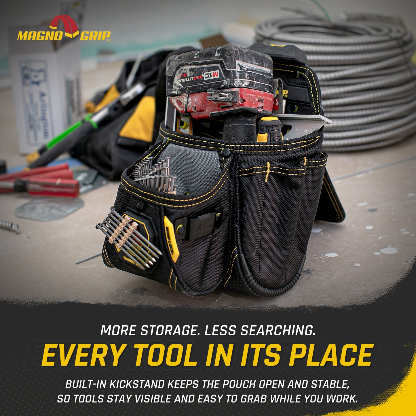 MagnoGrip Snap Lock Contractor Pouch