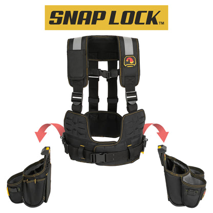 MagnoGrip Snap Lock Tradesman Tool Vest Suspension Rig