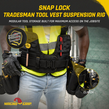 MagnoGrip Snap Lock Tradesman Tool Vest Suspension Rig