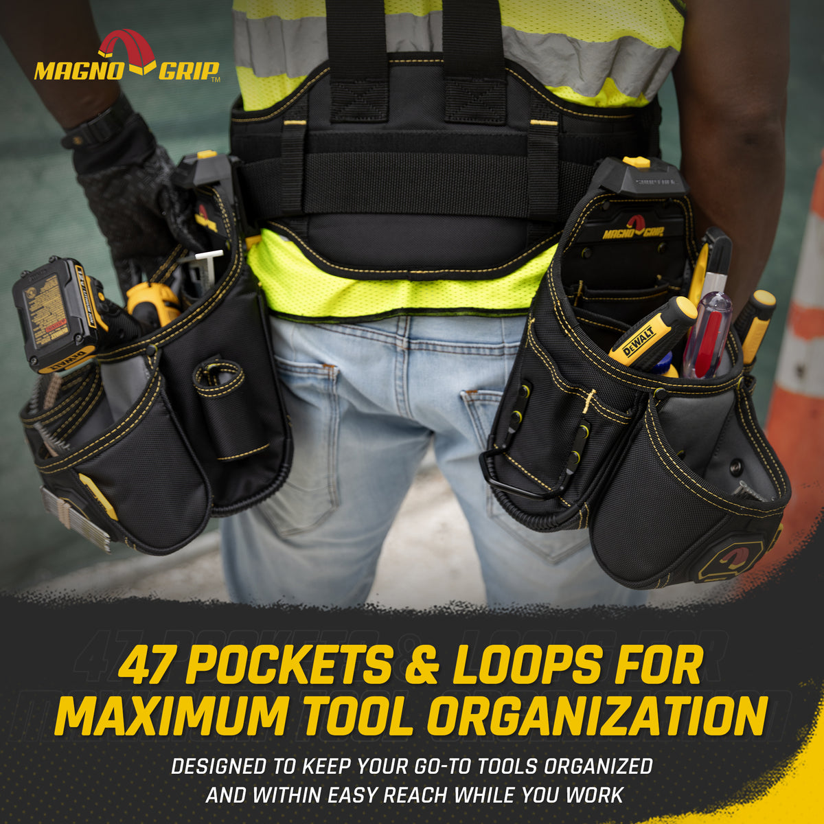 MagnoGrip Snap Lock Tradesman Tool Vest Suspension Rig