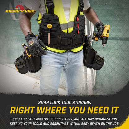 MagnoGrip Snap Lock Tradesman Tool Vest Suspension Rig