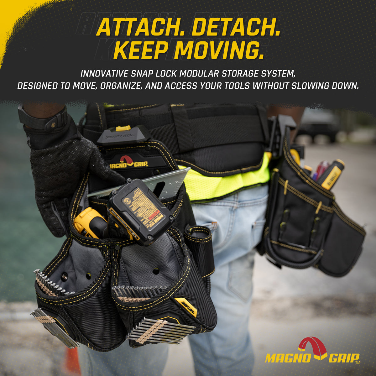MagnoGrip Snap Lock Tradesman Tool Vest Suspension Rig