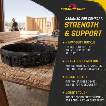 MagnoGrip Snap Lock Heavy Duty Padded Belt
