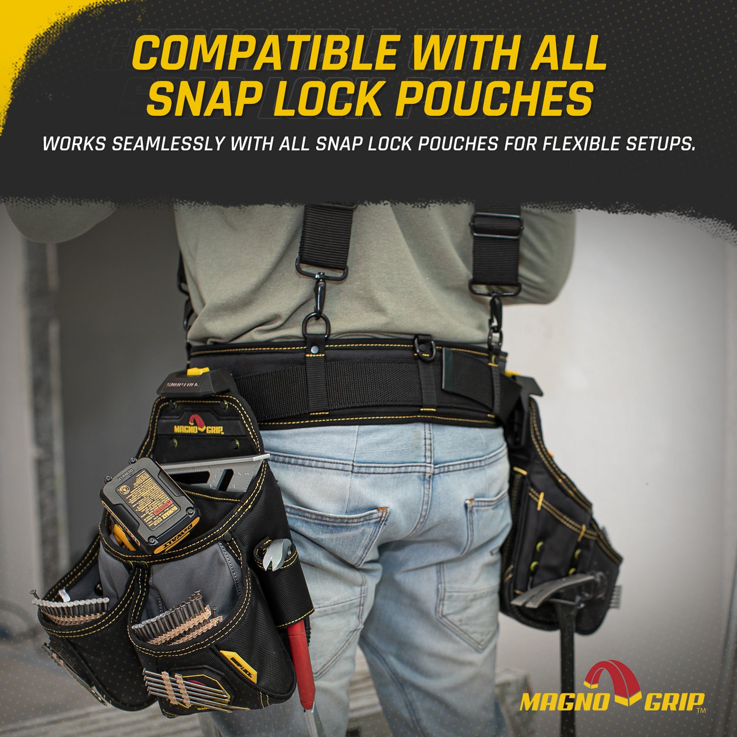 MagnoGrip Snap Lock Heavy Duty Padded Belt