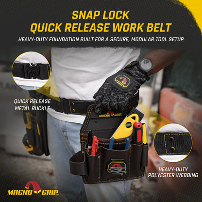 MagnoGrip Snap Lock Quick Release Work Belt