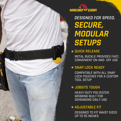 MagnoGrip Snap Lock Quick Release Work Belt
