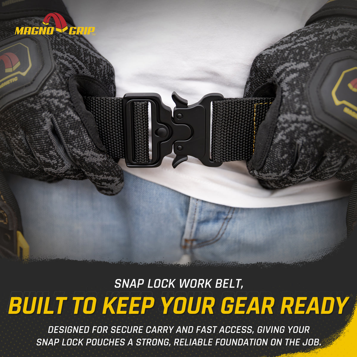 MagnoGrip Snap Lock Quick Release Work Belt
