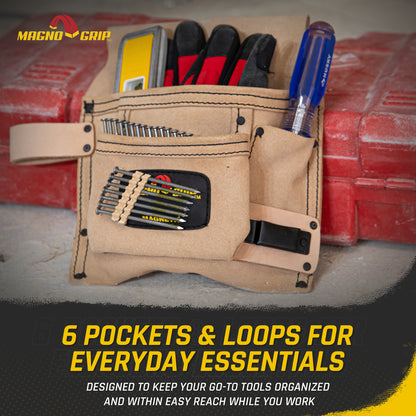 MagnoGrip Suede Leather Tradesman Pouch