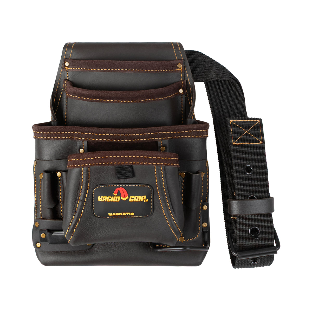 MagnoGrip Oil Tanned Leather Contractor Pouch