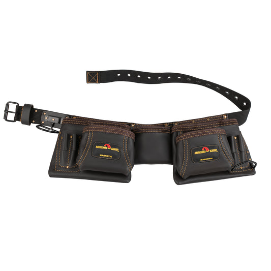 MagnoGrip Oil Tanned Leather Carpenter Apron