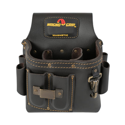 MagnoGrip Oil Tanned Leather Electrician Pouch